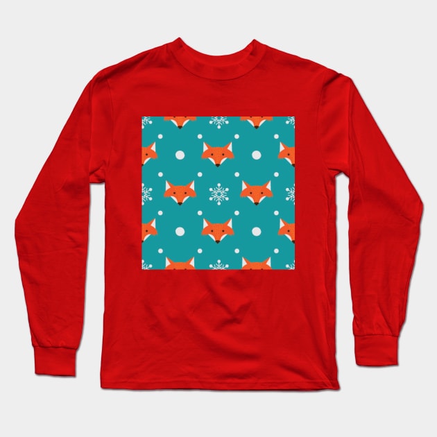 Cheeky little foxes, red foxes Long Sleeve T-Shirt by LollysLane